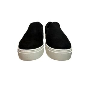 Lane‎ Bryant Black Suede Platform Slip On Sneakers Shoes Women Size 8W